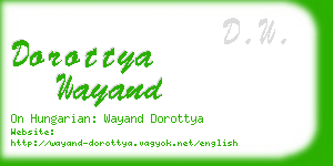 dorottya wayand business card